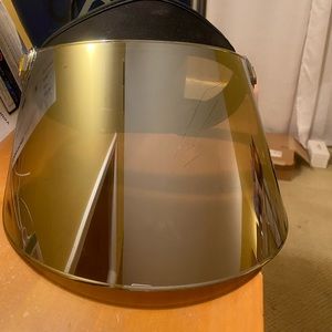 Sun Face Visor- mirror silver color lenses